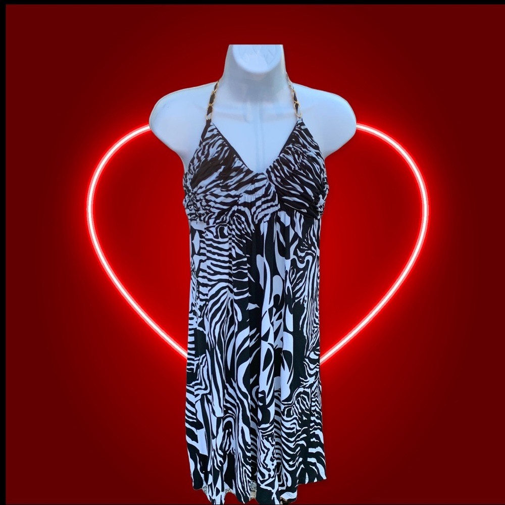 I. N. San Francisco Brand Black and White Dress